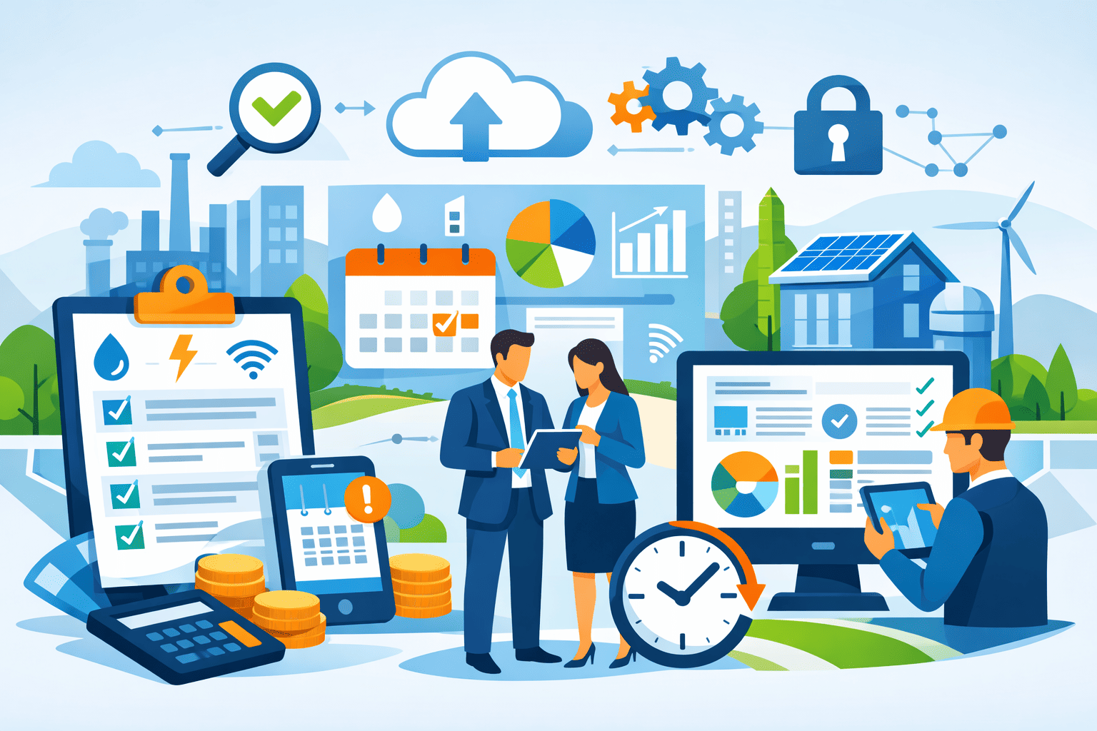 Growquemuj: إدارة شاملة لفواتير الكهرباء والمرافق.