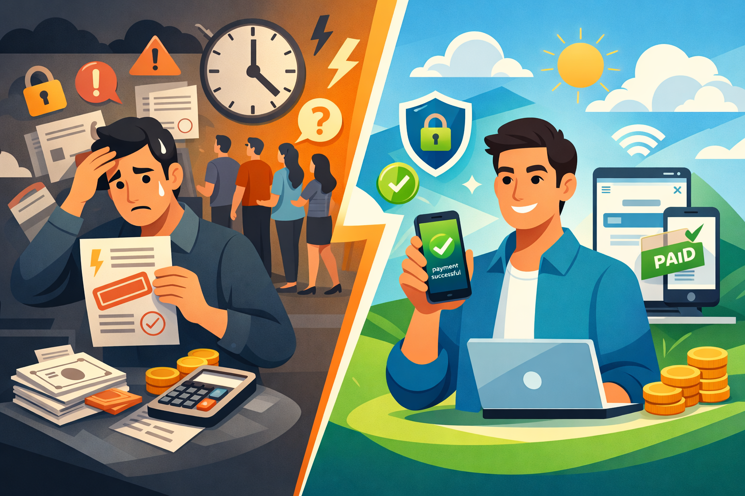 دفع فواتير الكهرباء بسهولة وأمان مع Growquemuj.